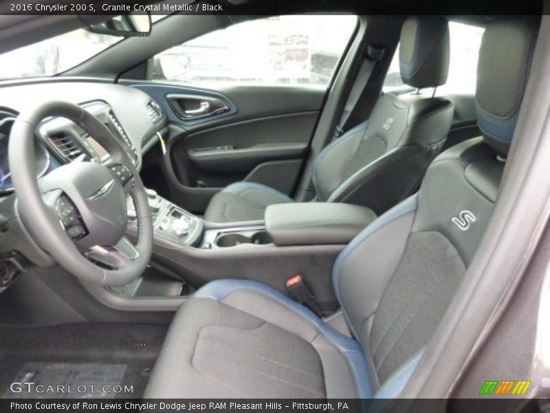 Granite Crystal Metallic / Black 2016 Chrysler 200 S