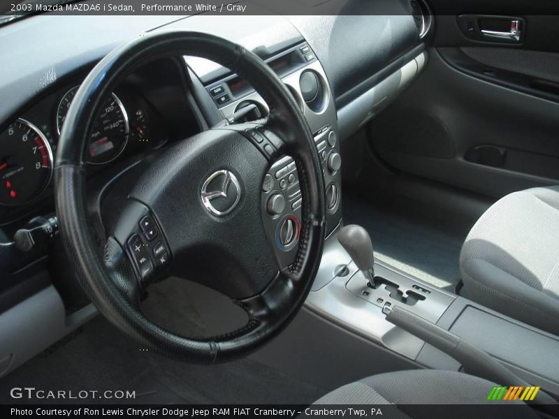 Performance White / Gray 2003 Mazda MAZDA6 i Sedan