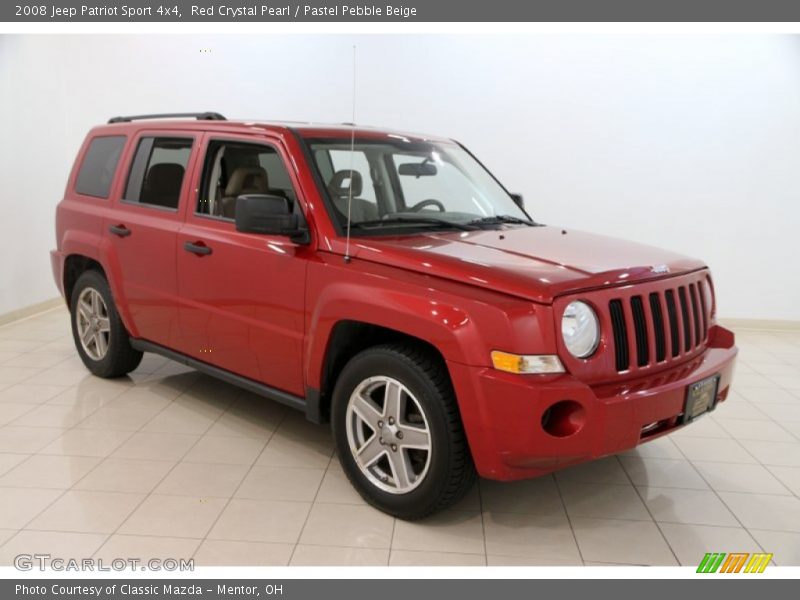 Red Crystal Pearl / Pastel Pebble Beige 2008 Jeep Patriot Sport 4x4