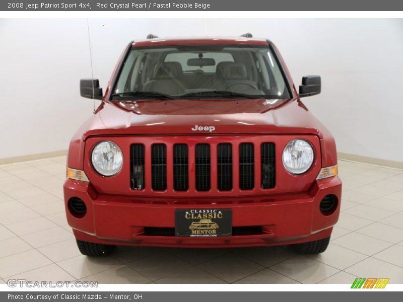 Red Crystal Pearl / Pastel Pebble Beige 2008 Jeep Patriot Sport 4x4