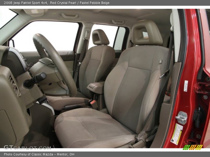 Red Crystal Pearl / Pastel Pebble Beige 2008 Jeep Patriot Sport 4x4