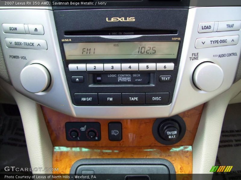 Savannah Beige Metallic / Ivory 2007 Lexus RX 350 AWD