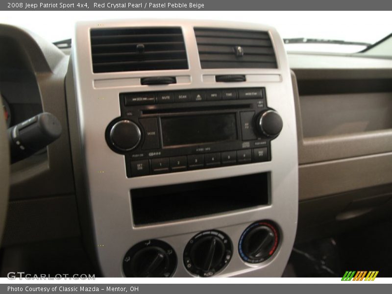 Red Crystal Pearl / Pastel Pebble Beige 2008 Jeep Patriot Sport 4x4