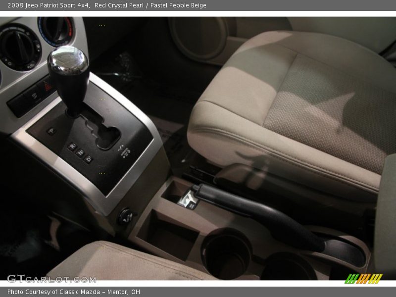 Red Crystal Pearl / Pastel Pebble Beige 2008 Jeep Patriot Sport 4x4