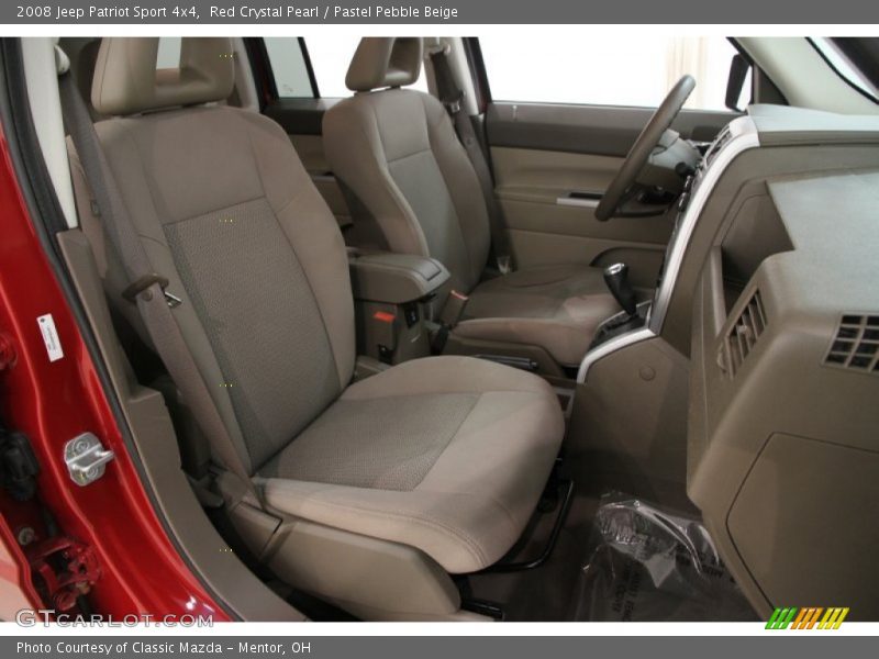 Red Crystal Pearl / Pastel Pebble Beige 2008 Jeep Patriot Sport 4x4