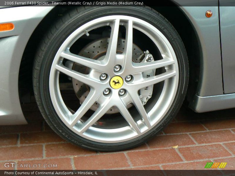 Titanium (Metallic Gray) / Grigio Medio (Medium Grey) 2006 Ferrari F430 Spider