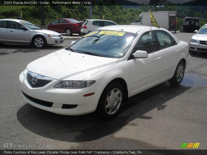 Performance White / Gray 2003 Mazda MAZDA6 i Sedan