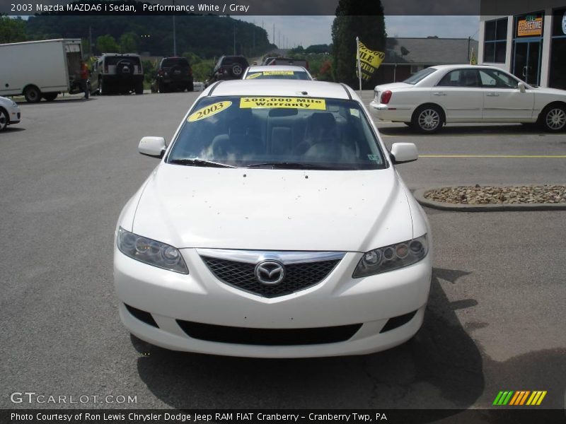 Performance White / Gray 2003 Mazda MAZDA6 i Sedan