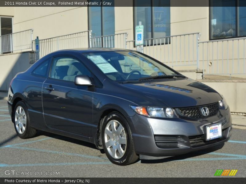 Polished Metal Metallic / Gray 2011 Honda Civic LX Coupe