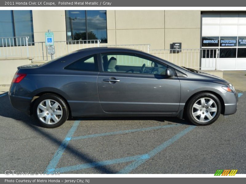 Polished Metal Metallic / Gray 2011 Honda Civic LX Coupe