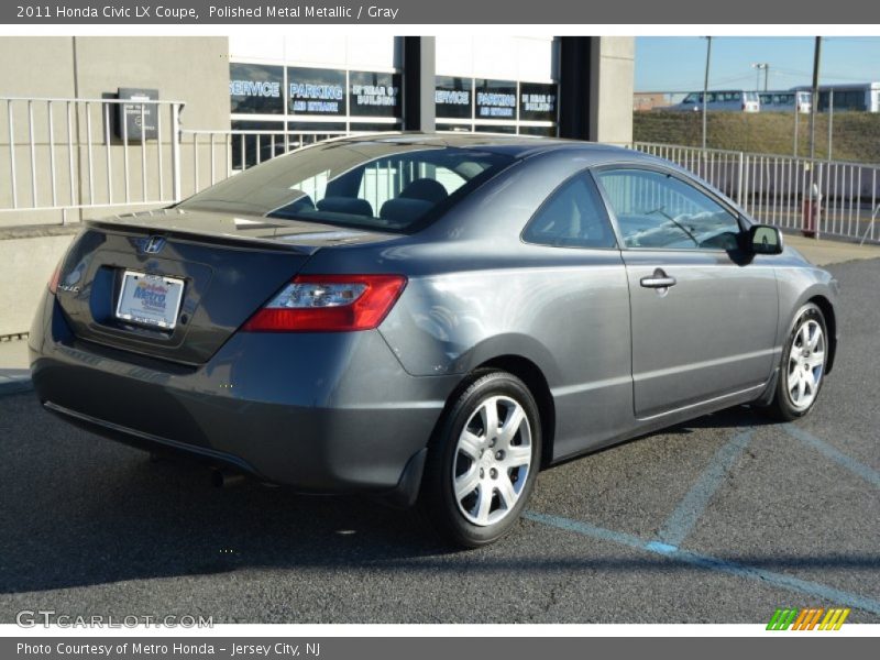 Polished Metal Metallic / Gray 2011 Honda Civic LX Coupe