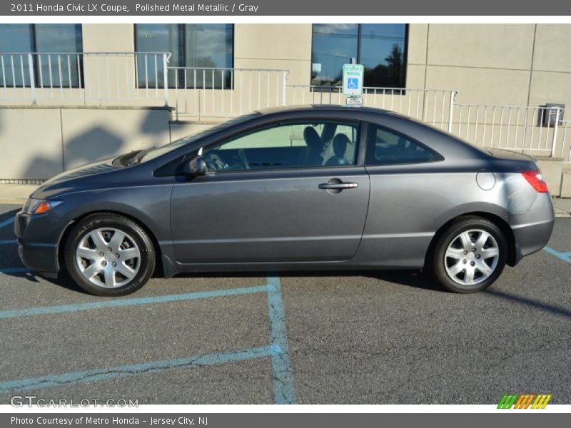 Polished Metal Metallic / Gray 2011 Honda Civic LX Coupe