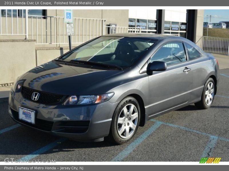 Polished Metal Metallic / Gray 2011 Honda Civic LX Coupe