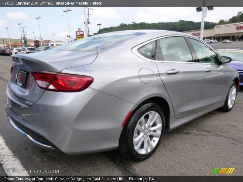 Billet Silver Metallic / Black 2016 Chrysler 200 Limited