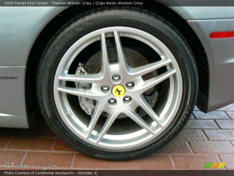 Titanium (Metallic Gray) / Grigio Medio (Medium Grey) 2006 Ferrari F430 Spider