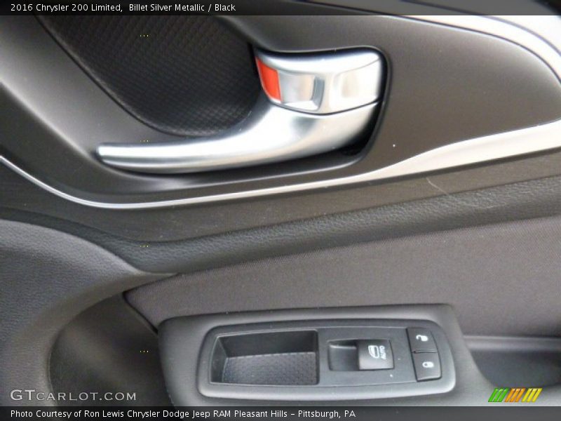 Billet Silver Metallic / Black 2016 Chrysler 200 Limited