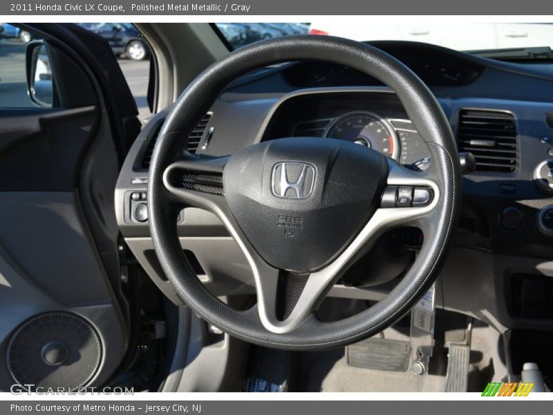 Polished Metal Metallic / Gray 2011 Honda Civic LX Coupe