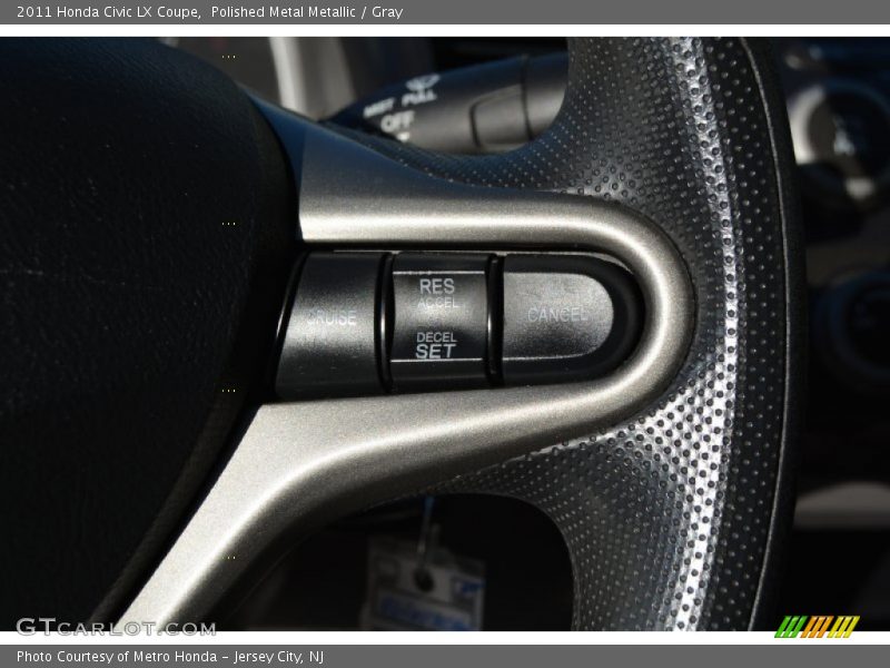 Polished Metal Metallic / Gray 2011 Honda Civic LX Coupe