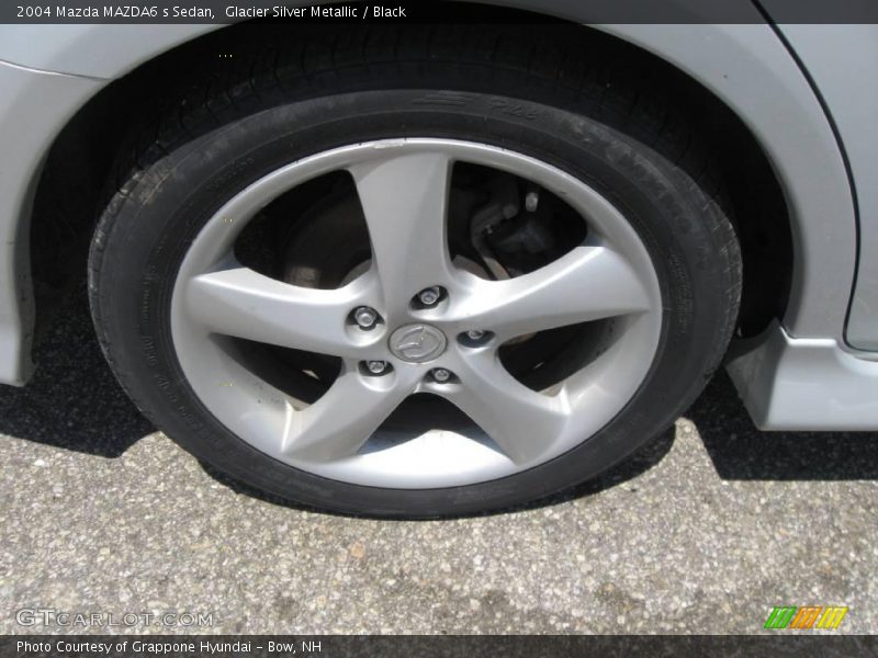 Glacier Silver Metallic / Black 2004 Mazda MAZDA6 s Sedan