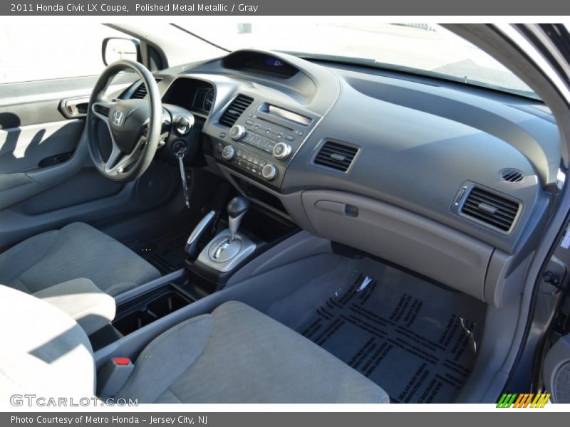 Polished Metal Metallic / Gray 2011 Honda Civic LX Coupe
