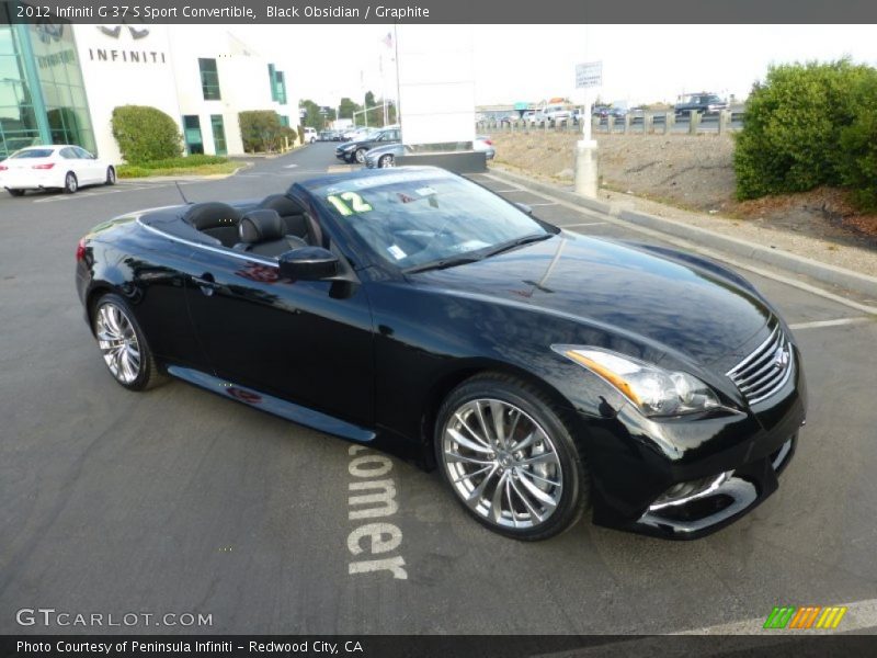 Black Obsidian / Graphite 2012 Infiniti G 37 S Sport Convertible