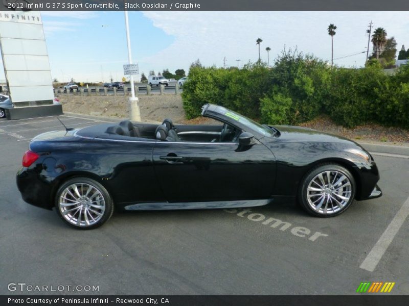 Black Obsidian / Graphite 2012 Infiniti G 37 S Sport Convertible