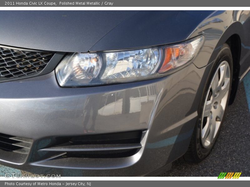 Polished Metal Metallic / Gray 2011 Honda Civic LX Coupe