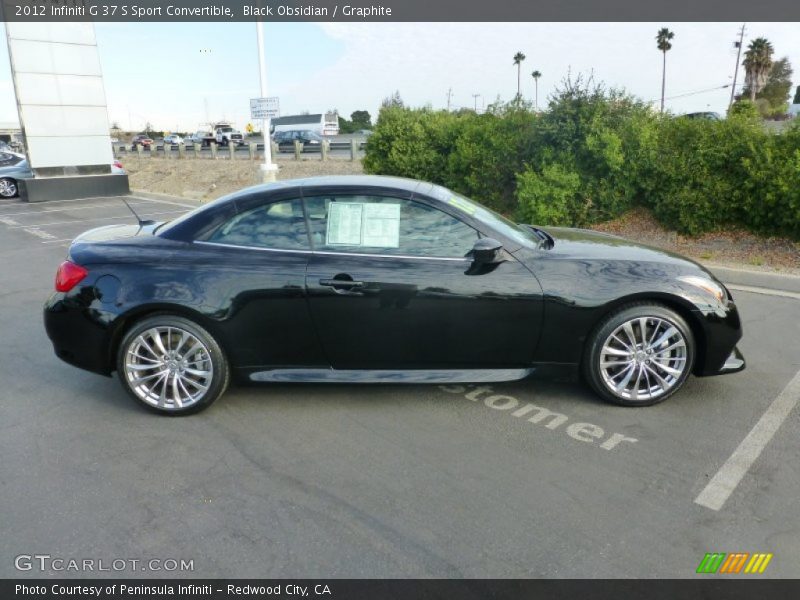 Black Obsidian / Graphite 2012 Infiniti G 37 S Sport Convertible