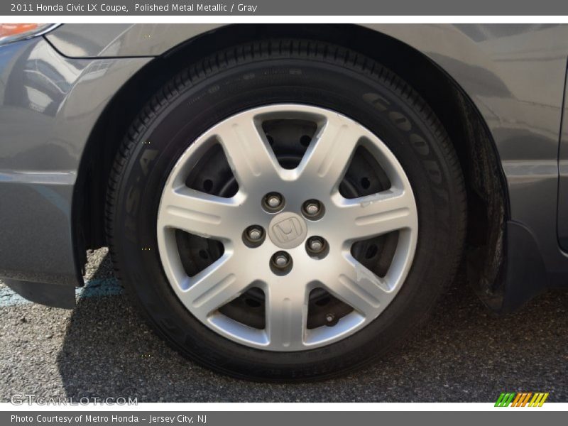 Polished Metal Metallic / Gray 2011 Honda Civic LX Coupe