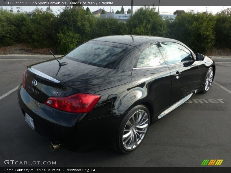 Black Obsidian / Graphite 2012 Infiniti G 37 S Sport Convertible