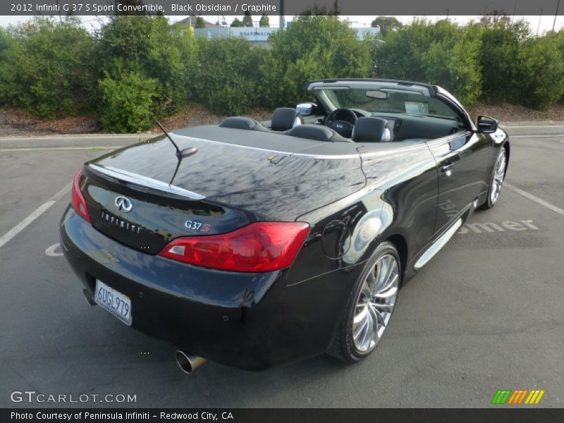 Black Obsidian / Graphite 2012 Infiniti G 37 S Sport Convertible