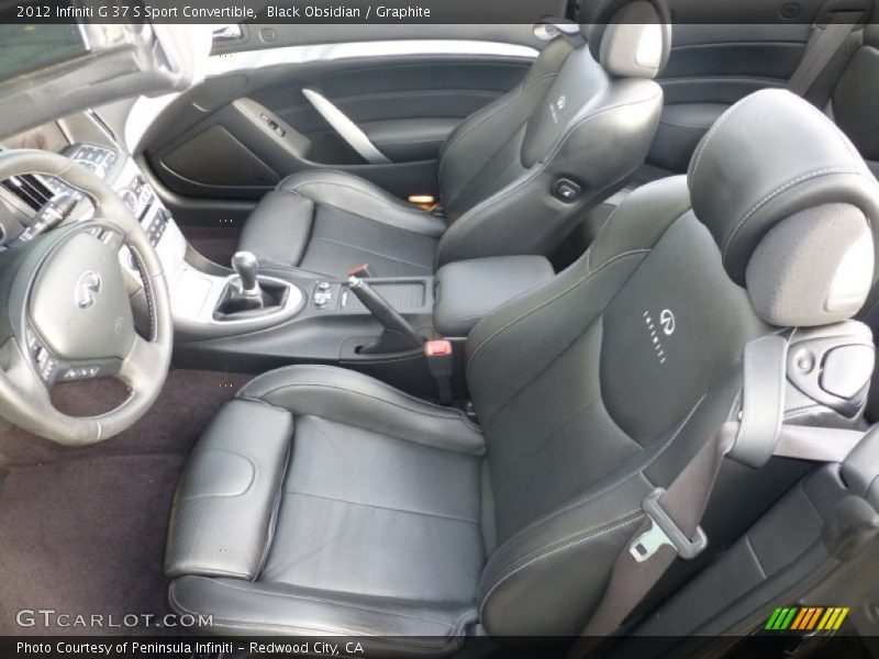 Black Obsidian / Graphite 2012 Infiniti G 37 S Sport Convertible