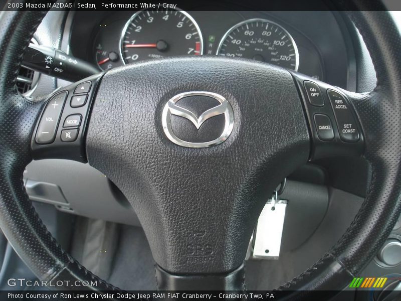 Performance White / Gray 2003 Mazda MAZDA6 i Sedan