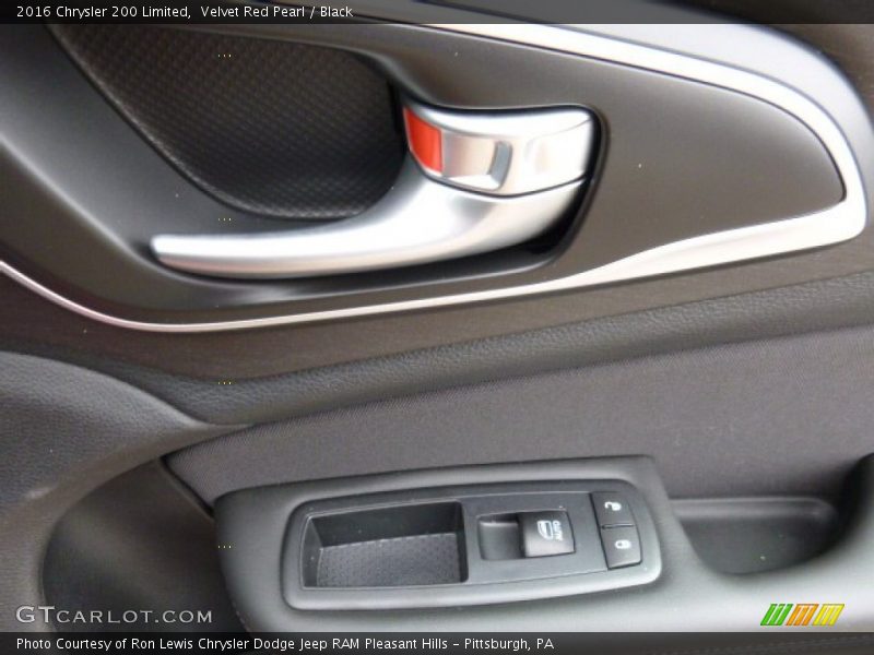 Velvet Red Pearl / Black 2016 Chrysler 200 Limited