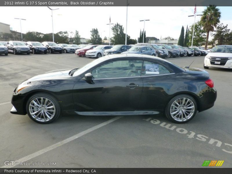 Black Obsidian / Graphite 2012 Infiniti G 37 S Sport Convertible