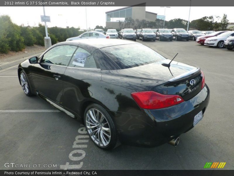 Black Obsidian / Graphite 2012 Infiniti G 37 S Sport Convertible