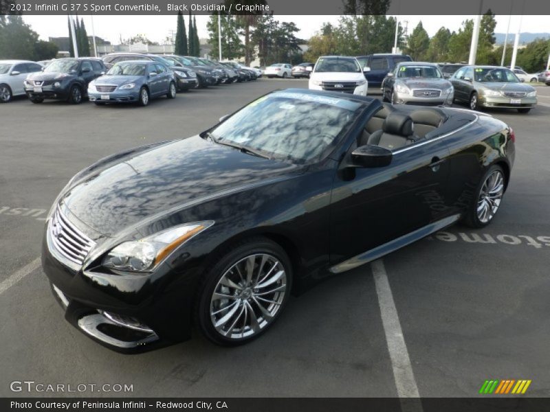 Black Obsidian / Graphite 2012 Infiniti G 37 S Sport Convertible