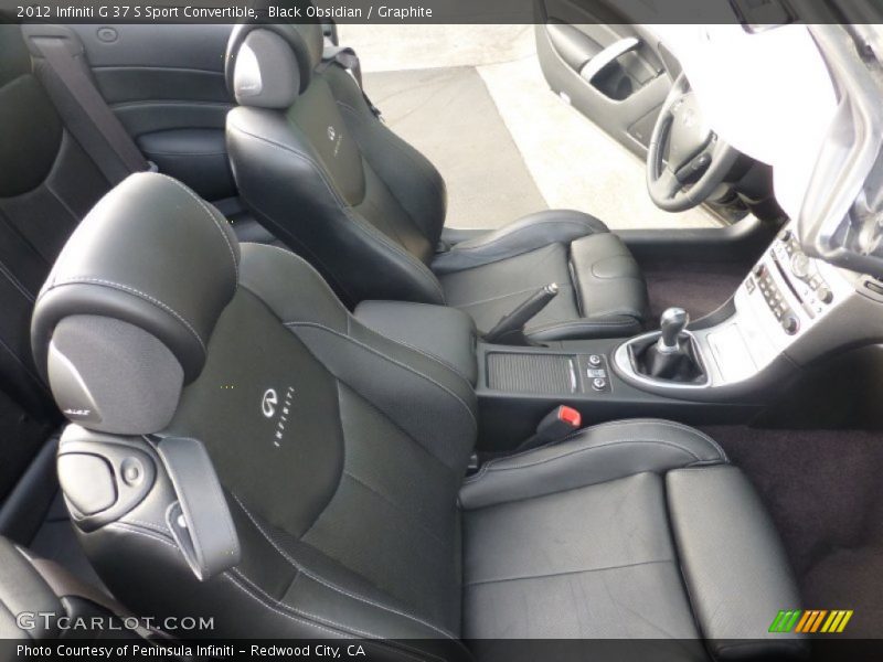 Black Obsidian / Graphite 2012 Infiniti G 37 S Sport Convertible