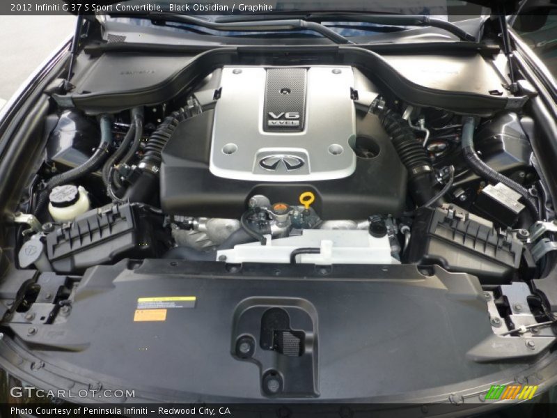 Black Obsidian / Graphite 2012 Infiniti G 37 S Sport Convertible