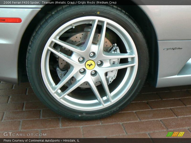 Titanium (Metallic Gray) / Grigio Medio (Medium Grey) 2006 Ferrari F430 Spider