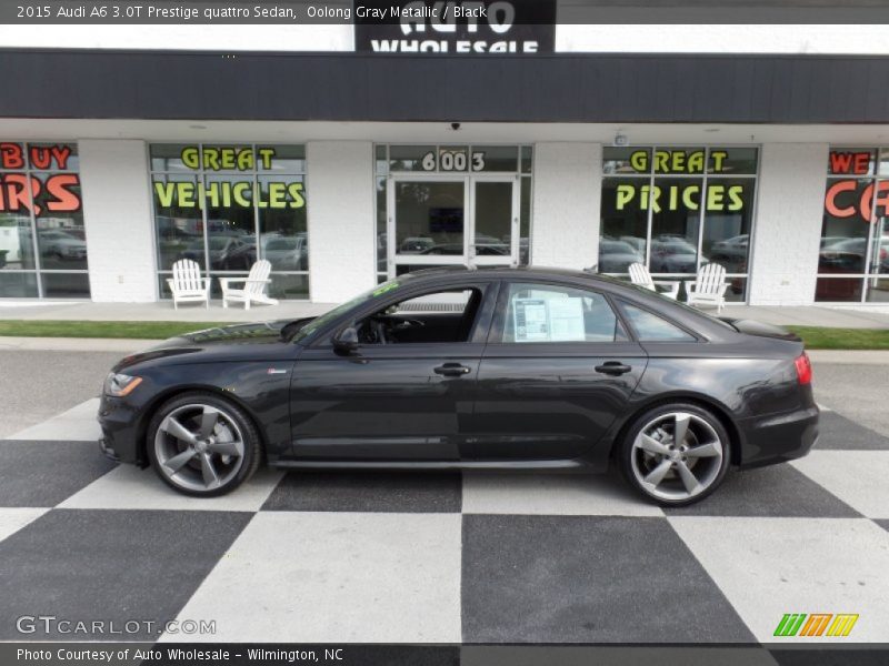 Oolong Gray Metallic / Black 2015 Audi A6 3.0T Prestige quattro Sedan