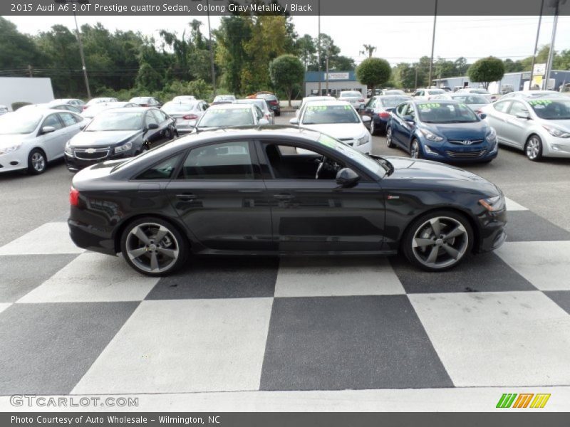 Oolong Gray Metallic / Black 2015 Audi A6 3.0T Prestige quattro Sedan