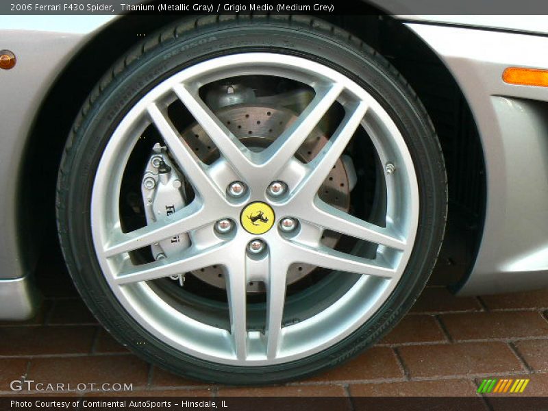 Titanium (Metallic Gray) / Grigio Medio (Medium Grey) 2006 Ferrari F430 Spider