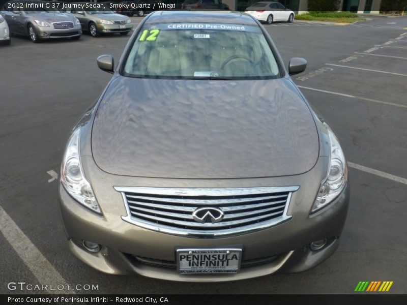 Smoky Quartz / Wheat 2012 Infiniti G 37 Journey Sedan