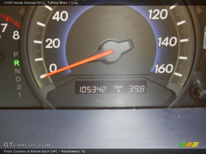 Taffeta White / Gray 2008 Honda Odyssey EX-L