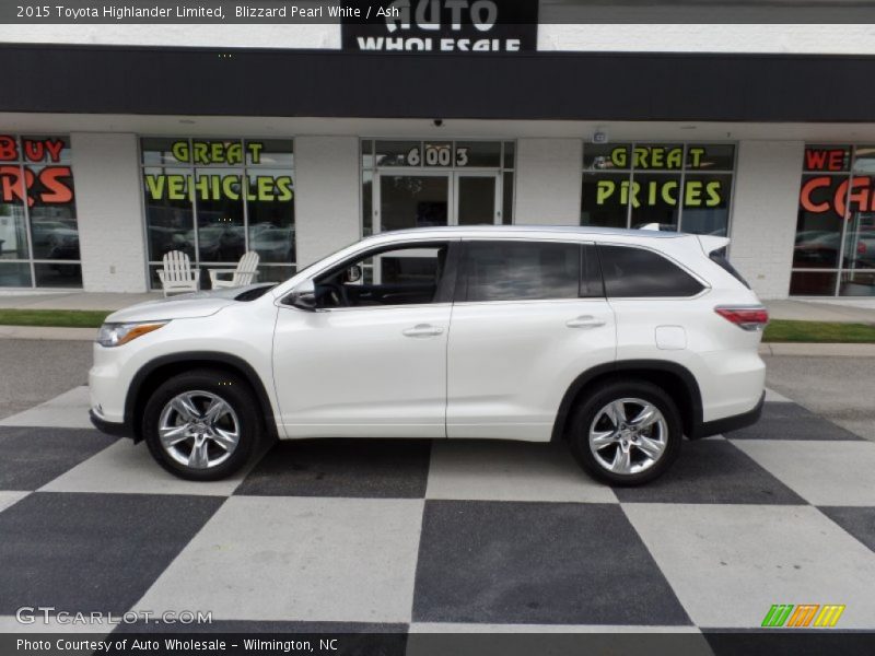 Blizzard Pearl White / Ash 2015 Toyota Highlander Limited