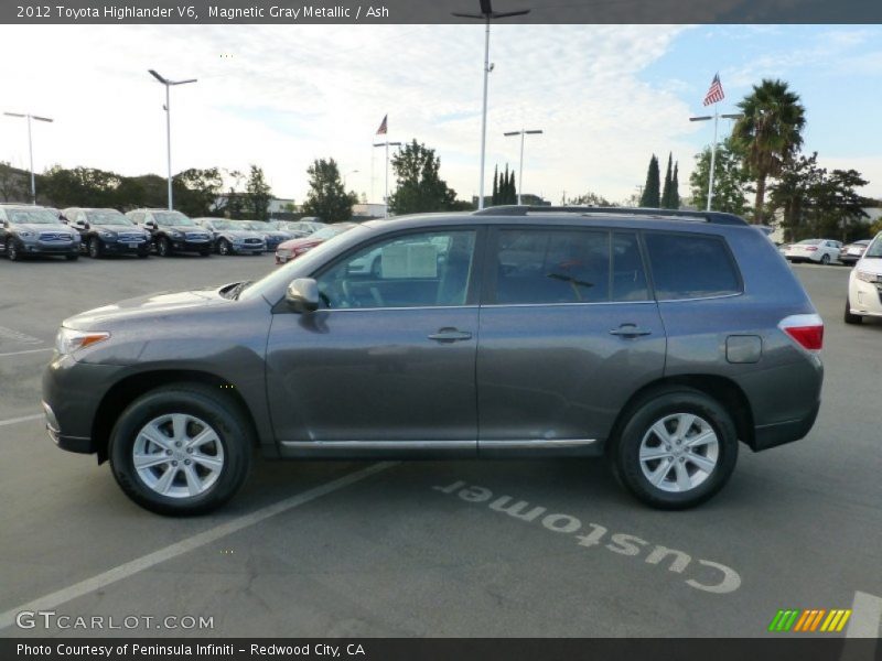 Magnetic Gray Metallic / Ash 2012 Toyota Highlander V6
