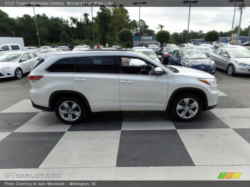 Blizzard Pearl White / Ash 2015 Toyota Highlander Limited