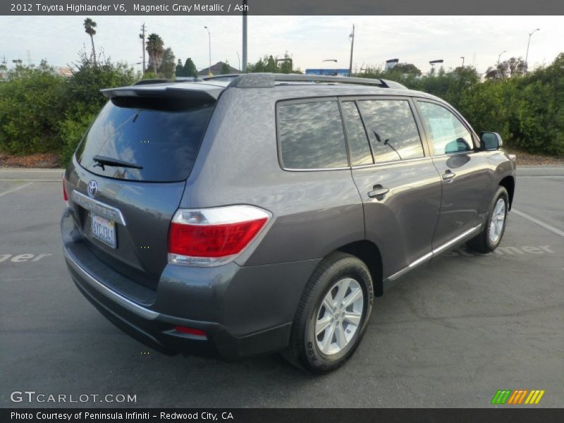 Magnetic Gray Metallic / Ash 2012 Toyota Highlander V6