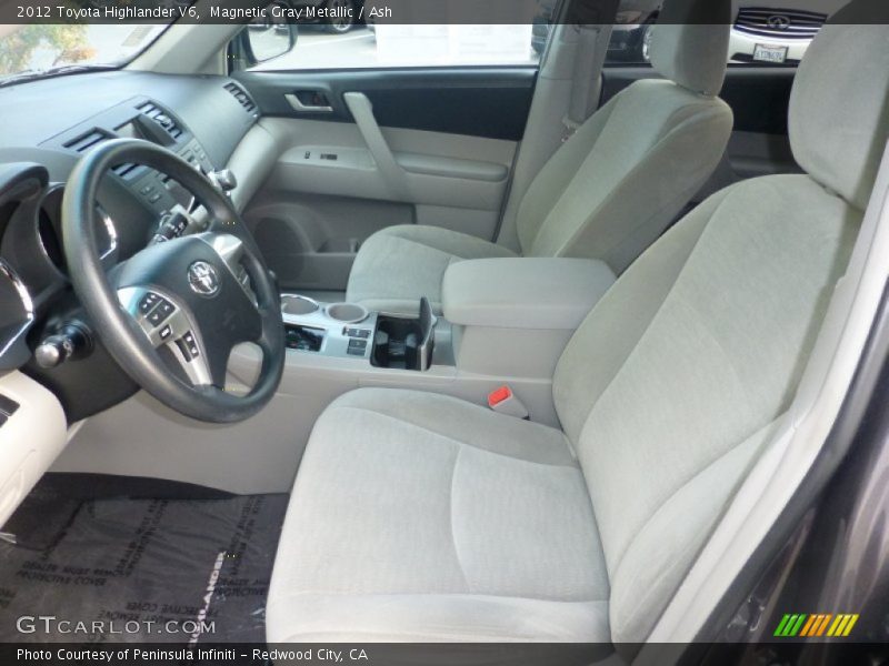 Magnetic Gray Metallic / Ash 2012 Toyota Highlander V6